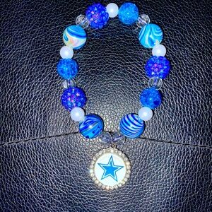 CUSTOM DALLAS COWBOYS BEADED BRACELET